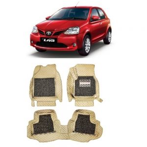 Floor Mats for Etios Liva  - beige